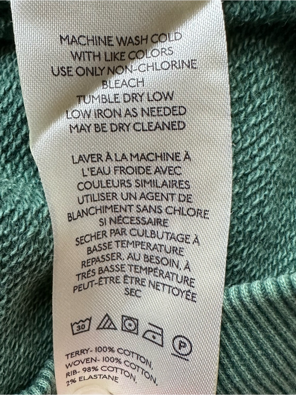 Free People Love Letter Hoodie Jaded Green Gauze Slouchy Cropped Knit Top XS 259 - Picture 6 of 7